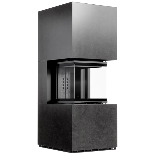 Kaminbausatz NBC 500/500 - Niedrig 8 kW Ø 200 - Sinter FOKOS GRAFITE