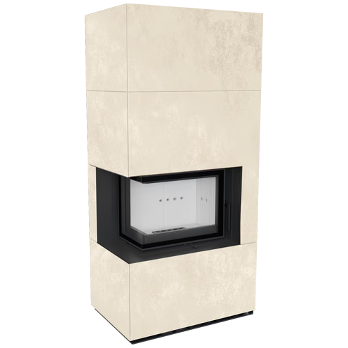 Kaminbausatz FLOKI BOX 8 kW Ø 160 Quarzsinter OXIDE BIANCO