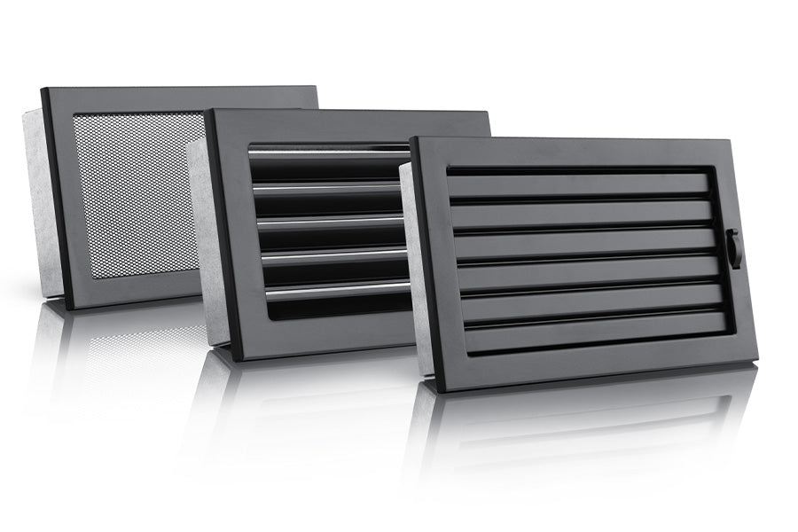 Lüftungsgitter -  Modell V - Weiß