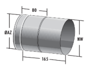 Übergang Zugbegrenzer auf Feuerungsanschluss