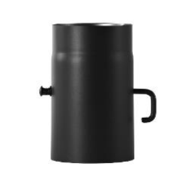 Ofenrohr 25 cm mit Drosselklappe