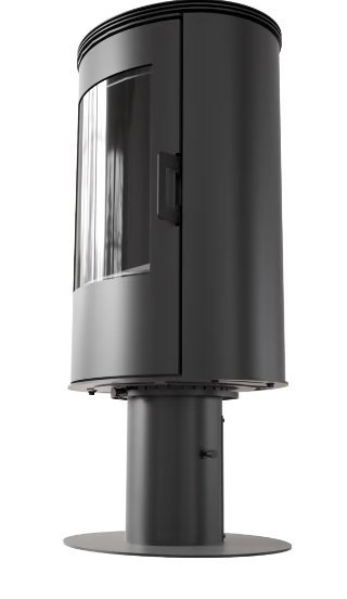 Kratki AB - Kaminofen aus Stahl drehbar Ø 150 8 kW