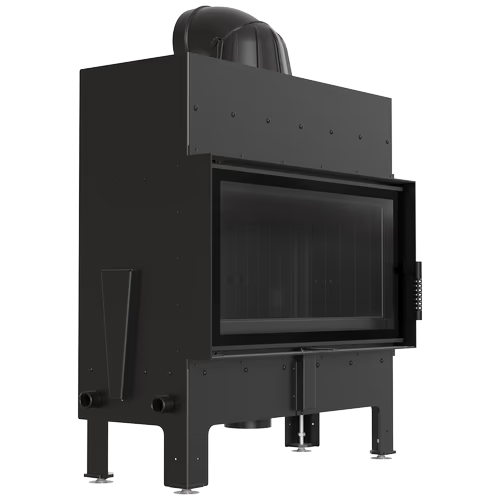 Kamineinsatz aus Stahl FLOKI L - 12 kW Ø 200