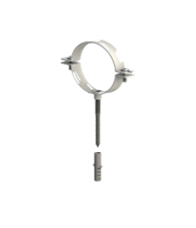 Aluminium Montageschelle weiß