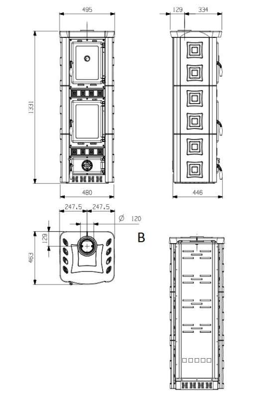 La Nordica Gaia Forno Bordeaux