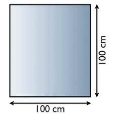 Glasbodenplatte Quadratisch