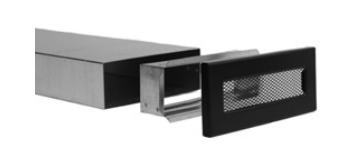 SHIELD GRATES FOR ENDING VENTILATION AND HOT AIR DISTRIBUTION RECTANGULAR DUCTS