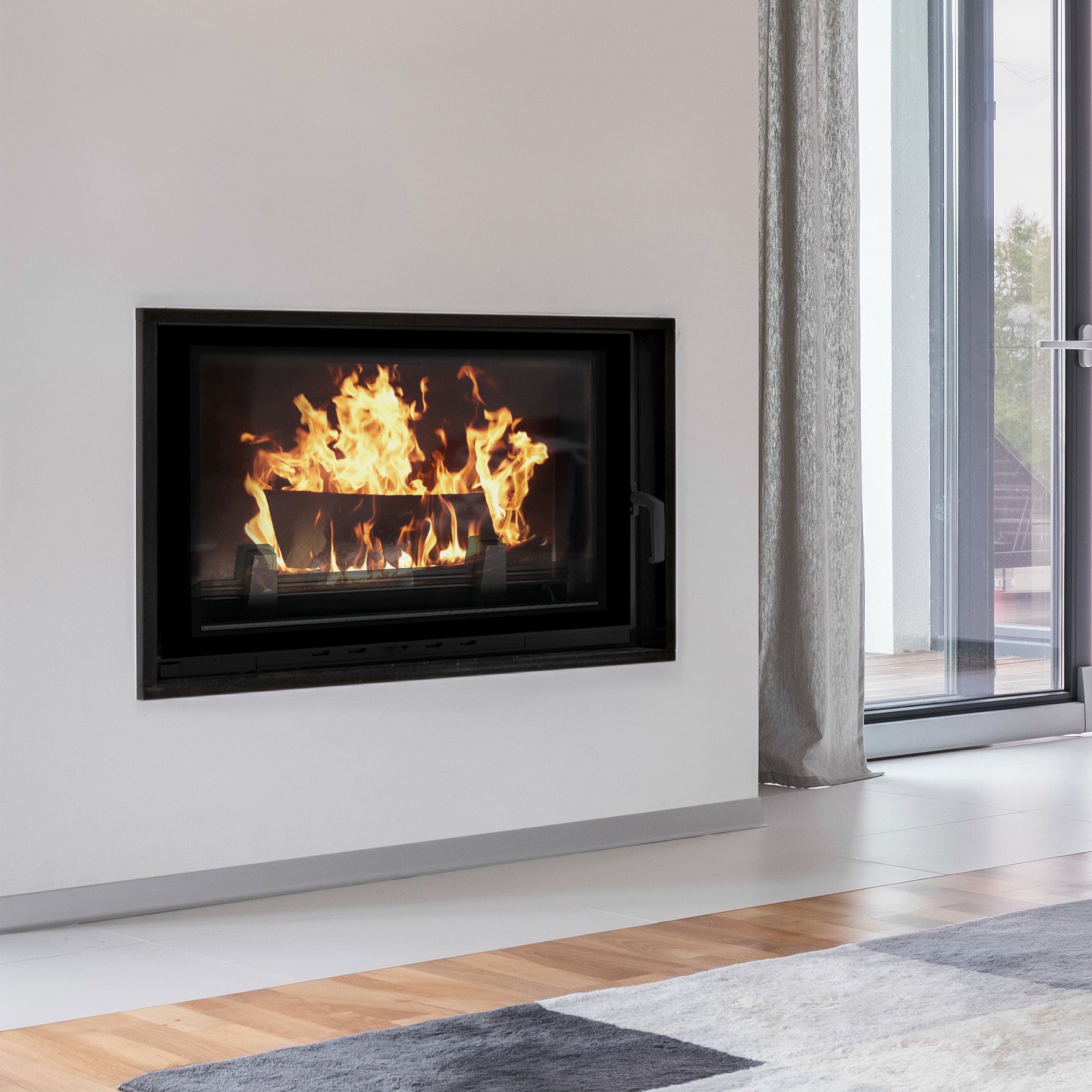 Kamineinsatz Gusseisen WIKTOR DECO 14 kW Ø 180