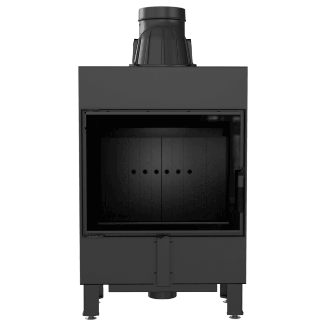 Intelligenter Kamineinsatz LUCY SLIM 8 kW Ø 160 schwarz Verkleidung MSK