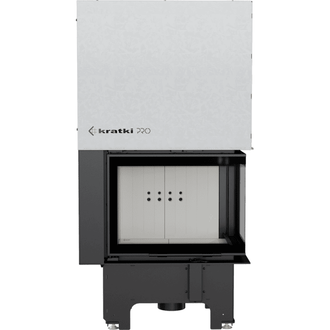 Intelligenter Kamineinsatz aus Stahl VNP 610/430 9 kW Ø 200 mit Schiebetür MSK