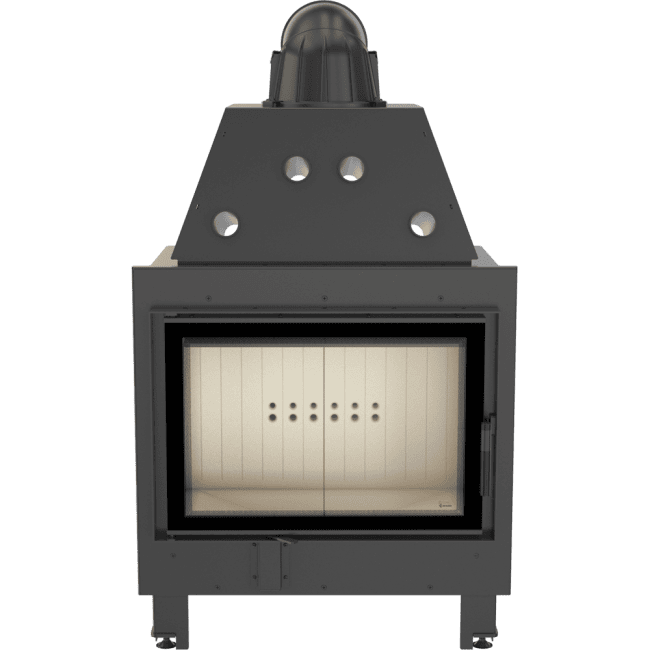 Intelligenter Kamineinsatz aus Stahl MBO 15 kW Ø 200 MSK GLASS