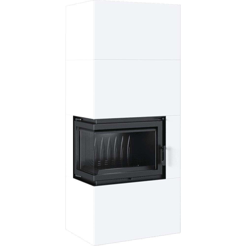 Kamineinsatz Simple Box 8 kW Ø 200 Bianco