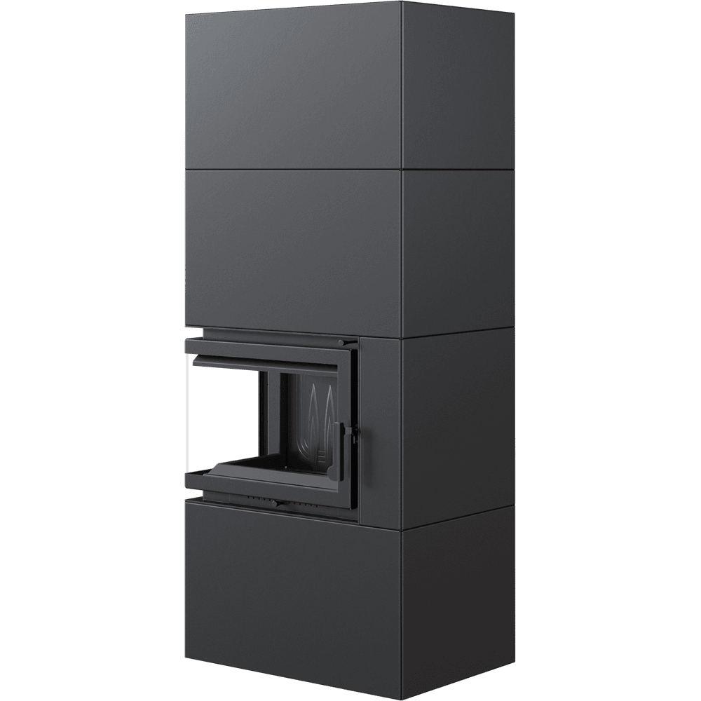 Kamineinsatz Simple Box 8 kW Ø 200 Black