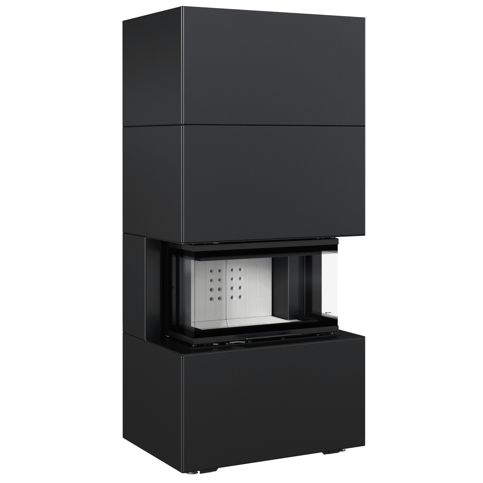 Kamineinsatz NBC/EASY BOX 7 kW Ø 160 Bausatz Black