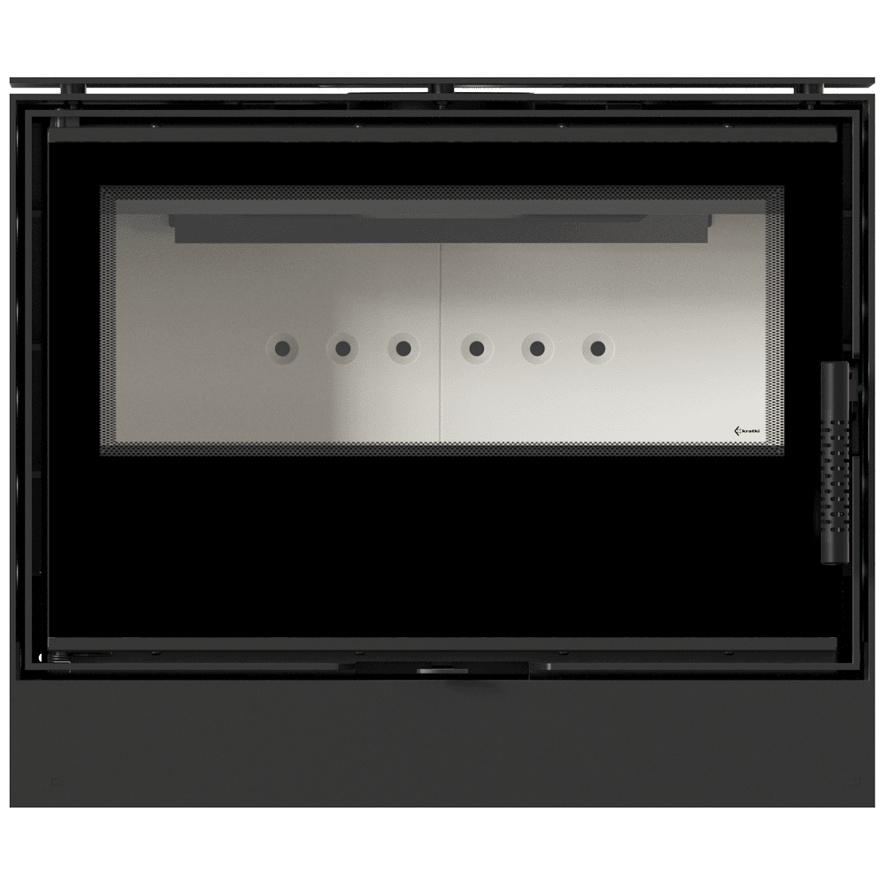Kaminofen aus Stahl KARI 70 Ø 150 8 kW schwarz Verkleidung