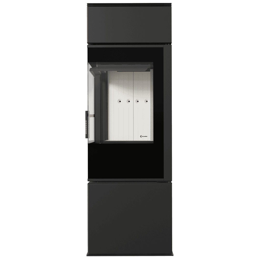 Kratki THOR - Kaminofen aus Stahl Ø 150 8 kW schwarz Verkleidung