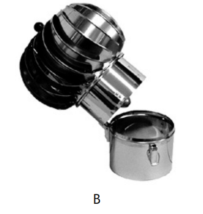 TURBOWENT INLET-PIPE BASE (OPENABLE)