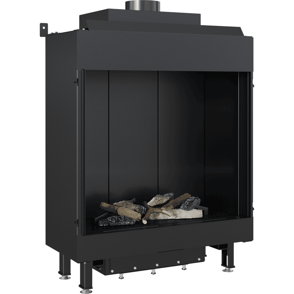 Gaskamin LEO 76 / 62 dreiseitig Propan ∅ 100/150 5,1 kW