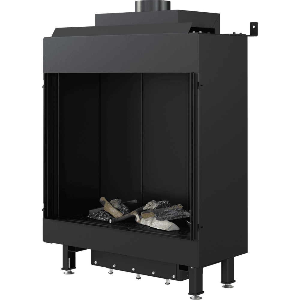 Gaskamin LEO 76 / 62 dreiseitig Propan Butan ∅ 100/150 5,6 kW