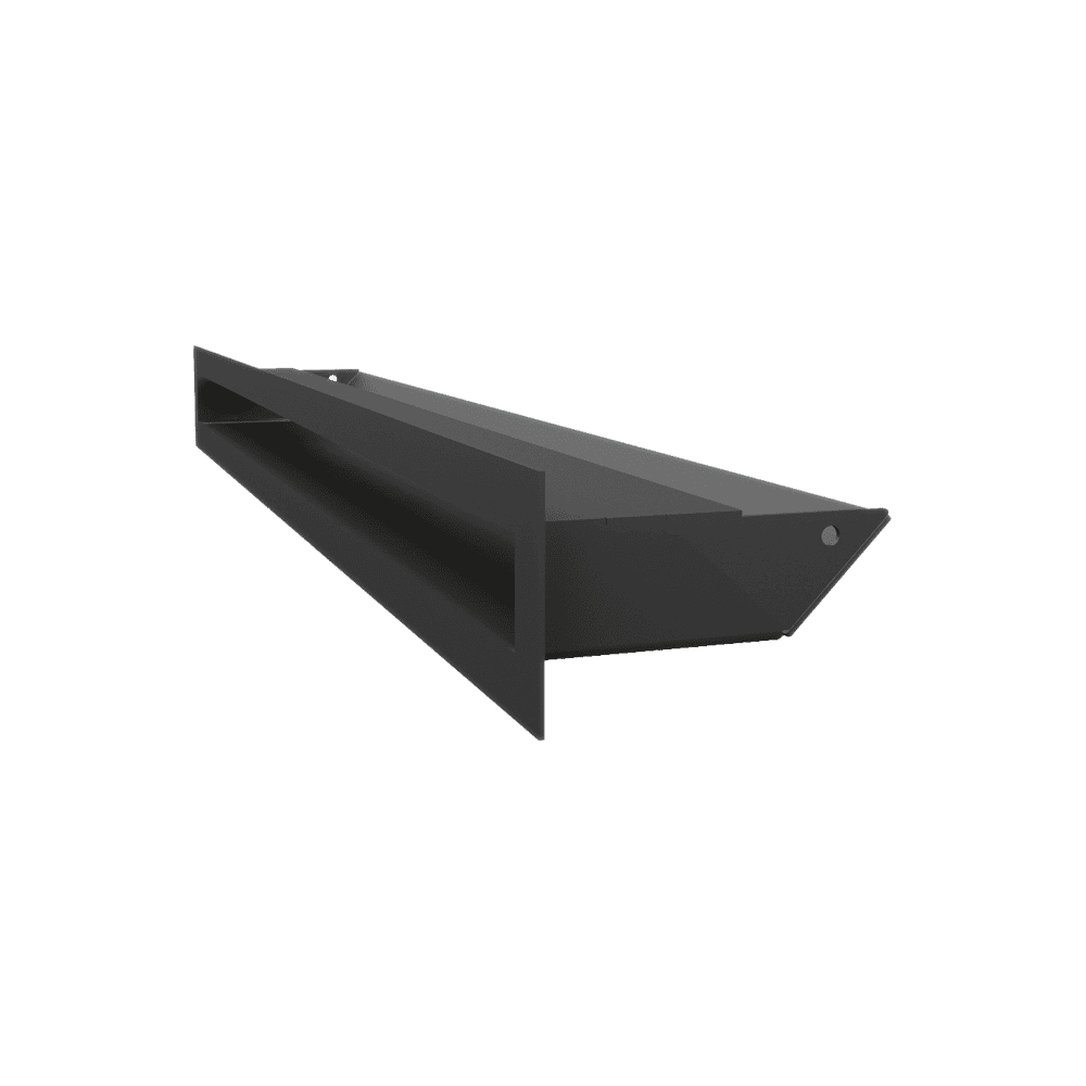 Eck-Lüftungsgitter LUFT links 60x40x6 schwarz