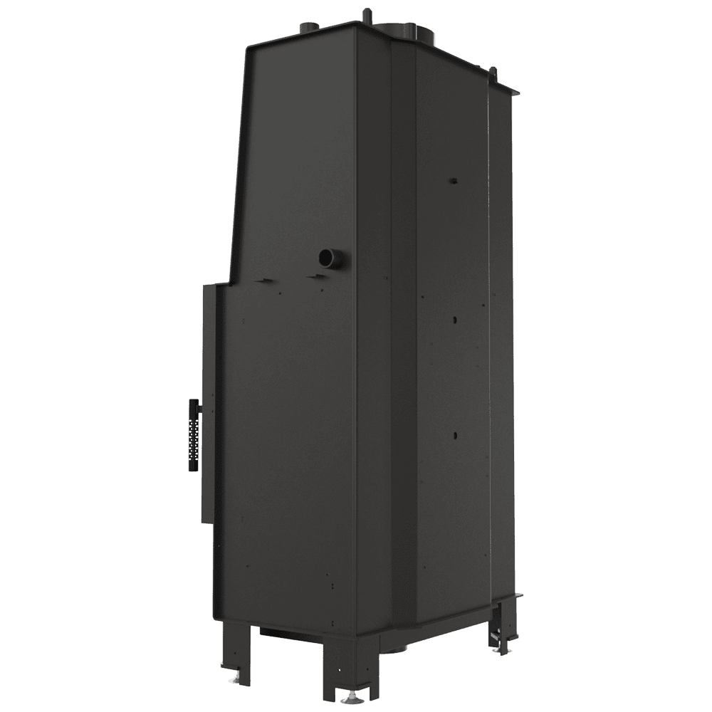 Wasserführender Kamineinsatz LUCY 12 kW Ø 200 schwarz Verkleidung