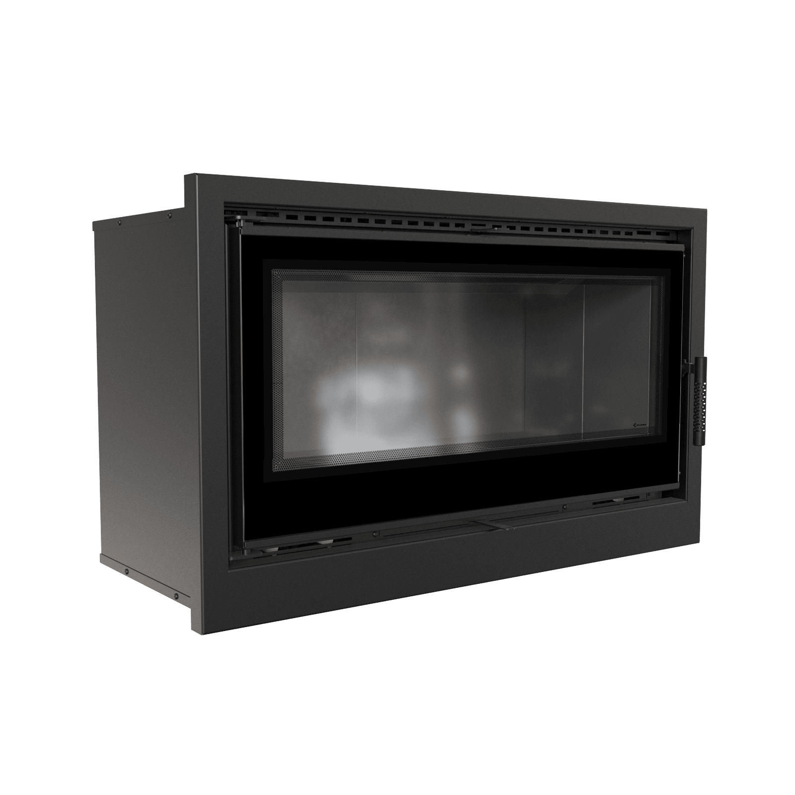 Kamin-Kassette ARKE 95 14 kW Ø 200 schwarz Verkleidung