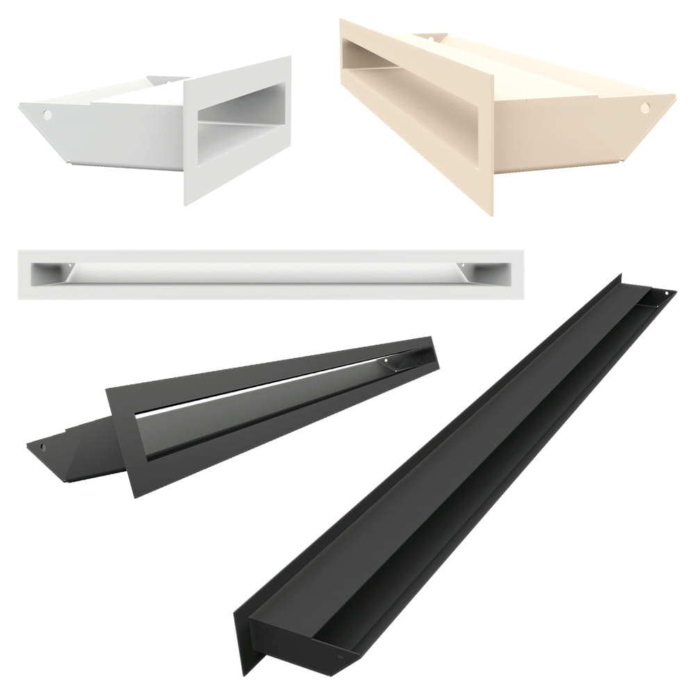 Lüftungsgitter LUFT 6x20 weiß Slim