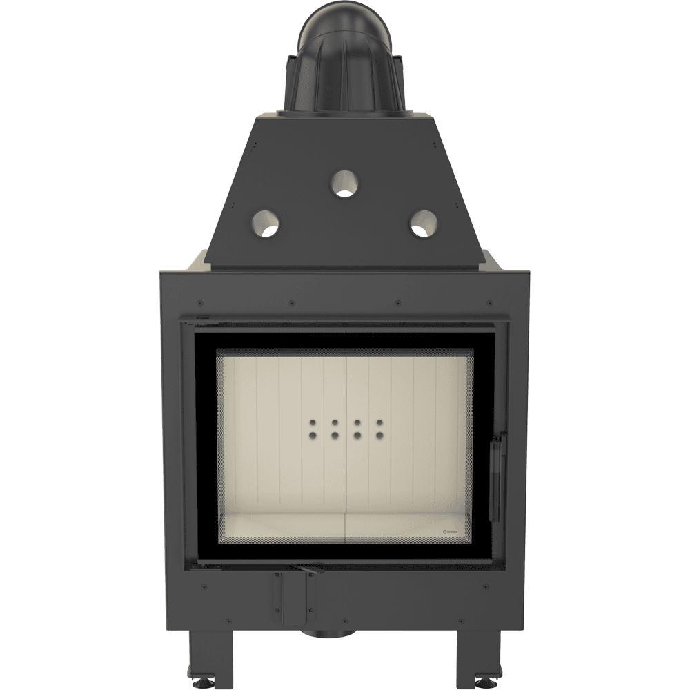 Kamineinsatz aus Stahl MBZ links 13 kW Ø 200