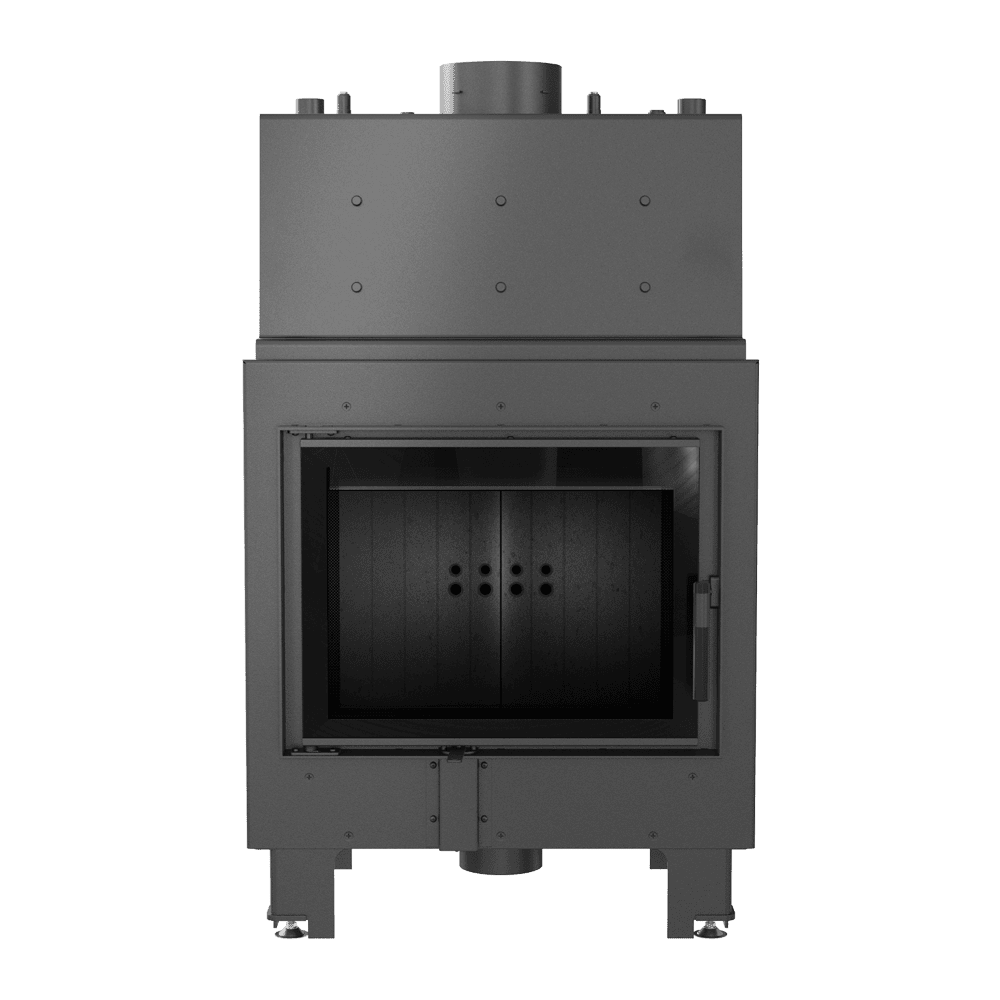 Wasserführender Kamineinsatz MBM 12 kW Ø 180 schwarz Verkleidung