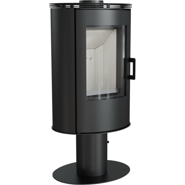 Kratki AB S/N/DR - Kaminofen aus Stahl mit Standfuss 8 kW Ø 150 mit Zubehör