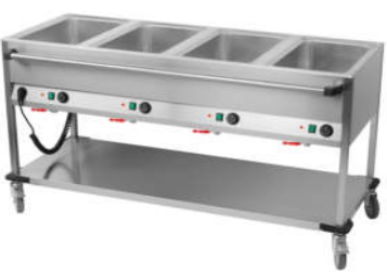 Bain Marie Station mit Rollen