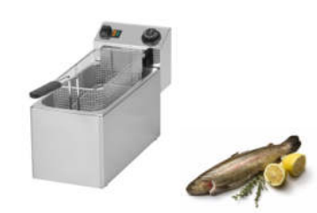 Elektro Friteuse 8 Lit. für FISCH