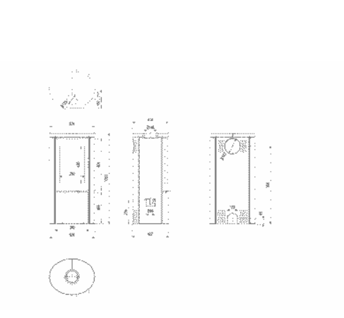 Kaminofen aus Stahl AB S/DR ECO 5,5 kW Ø 150 Dekorative Fassadenverkleidung creme