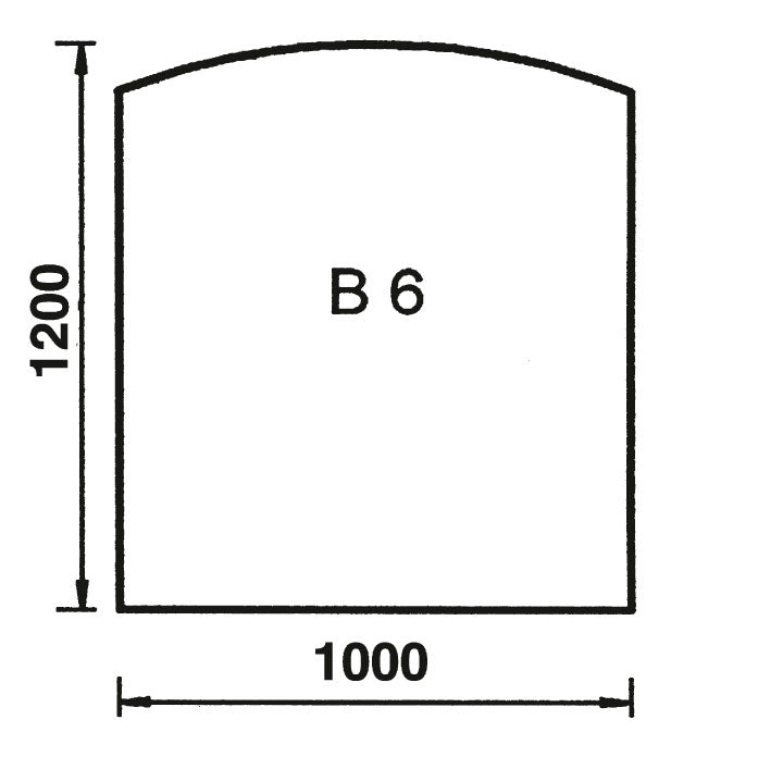 Bodenplatte Bogen B6