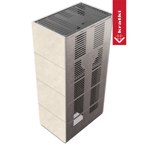 Kaminbausatz FLOKI BOX 8 kW Ø 160 Quarzsinter FOKOS TALCO