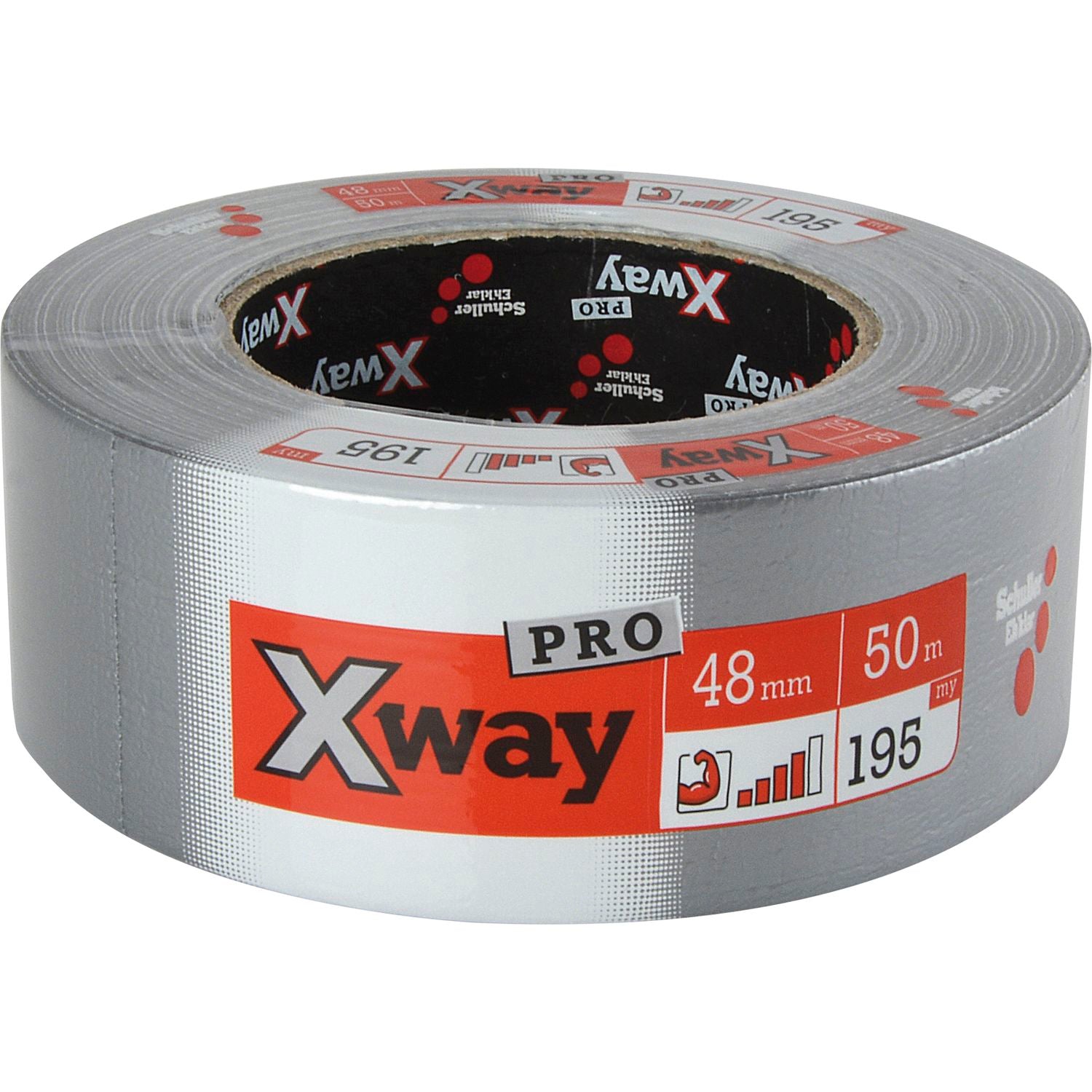 X-Way Pro 48mm x 50m Silver Gewebeband